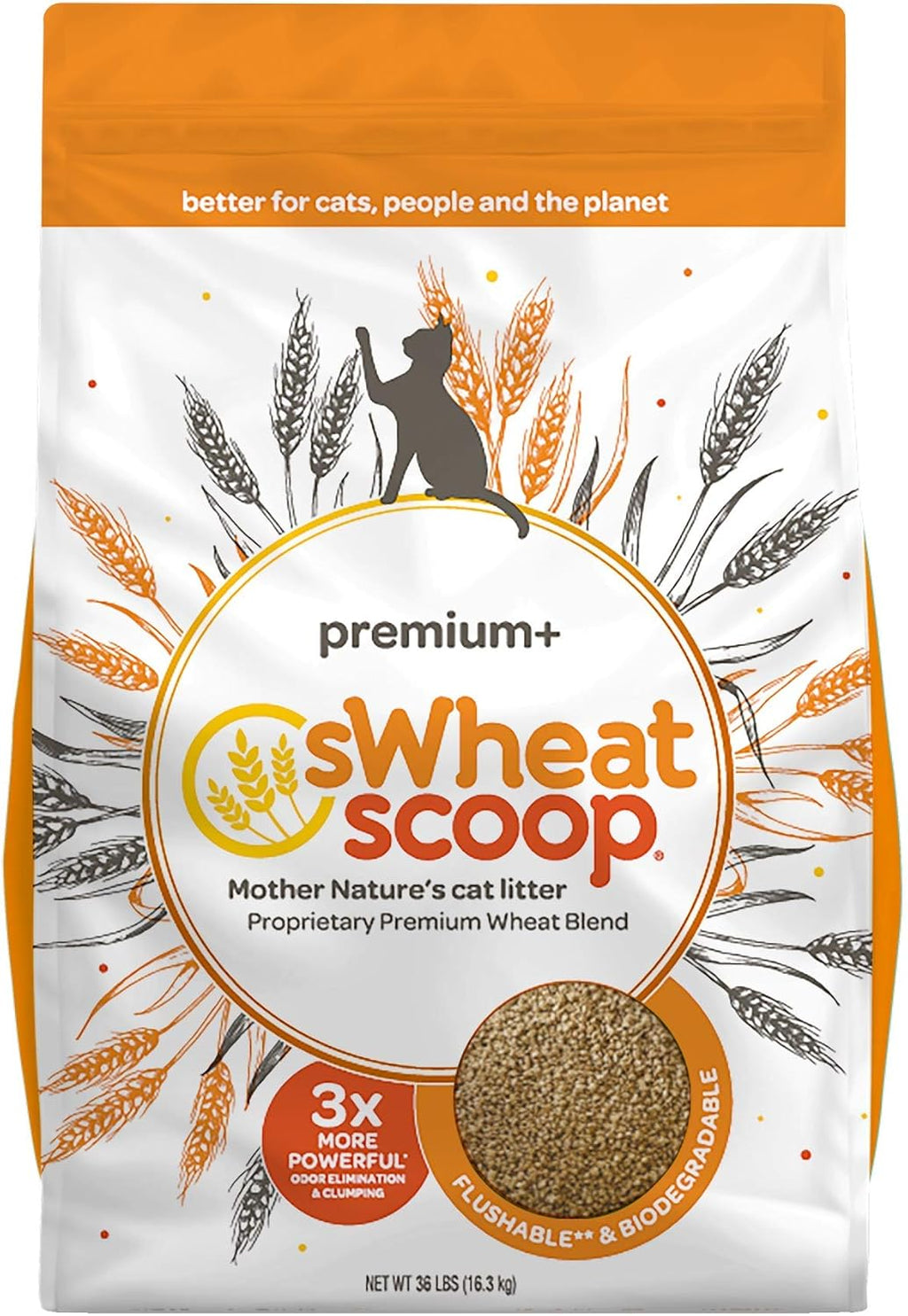 Wheat-Based Natural Cat Litter Pack of 2 C77669