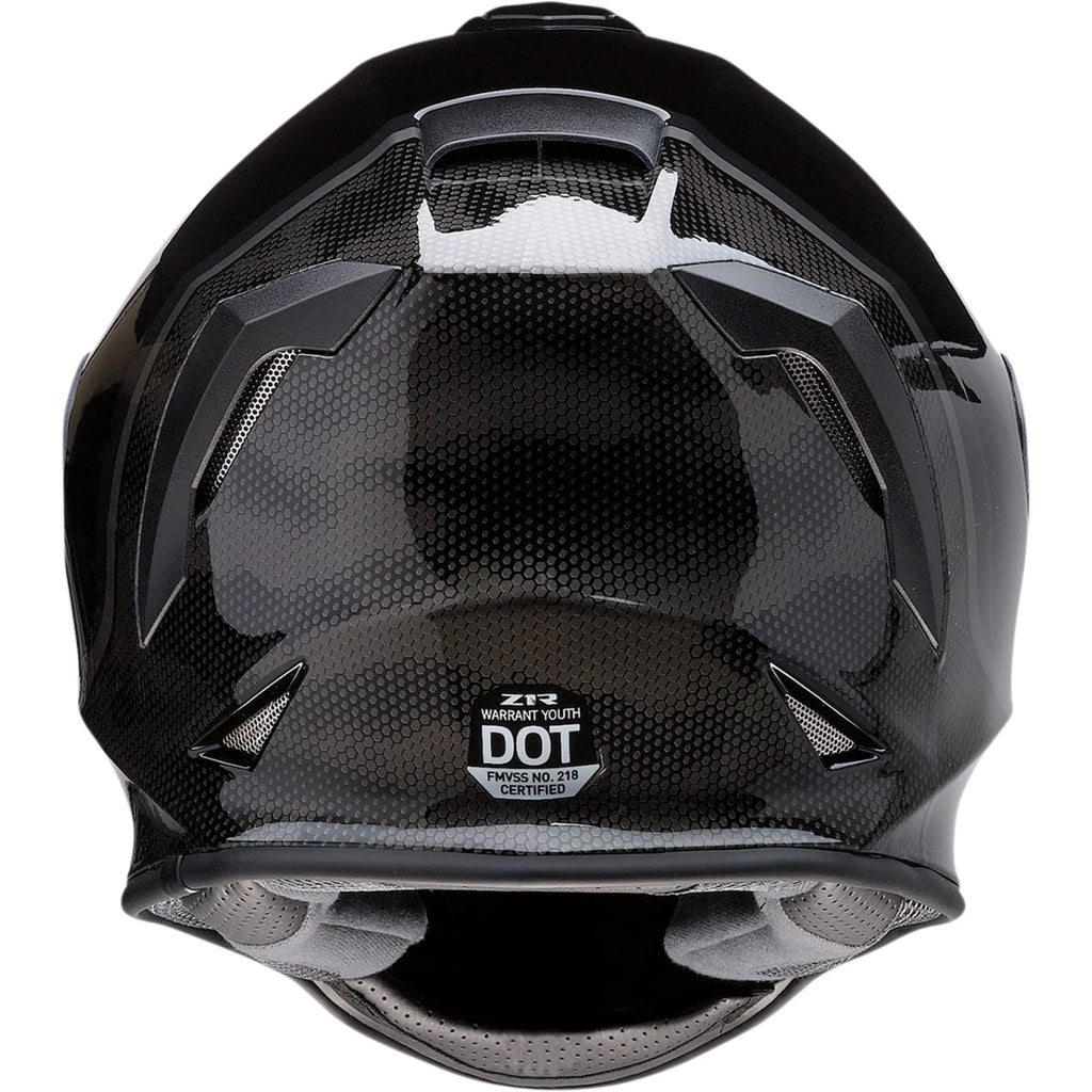 Youth Motorcycle Helmet Black MD R172091