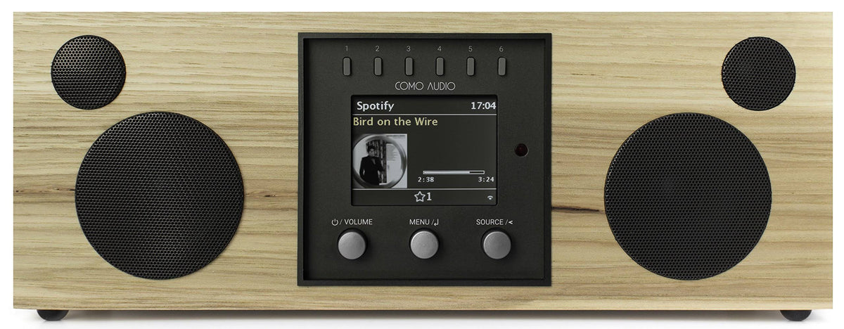 Hickory/Black Wireless Music System B1592