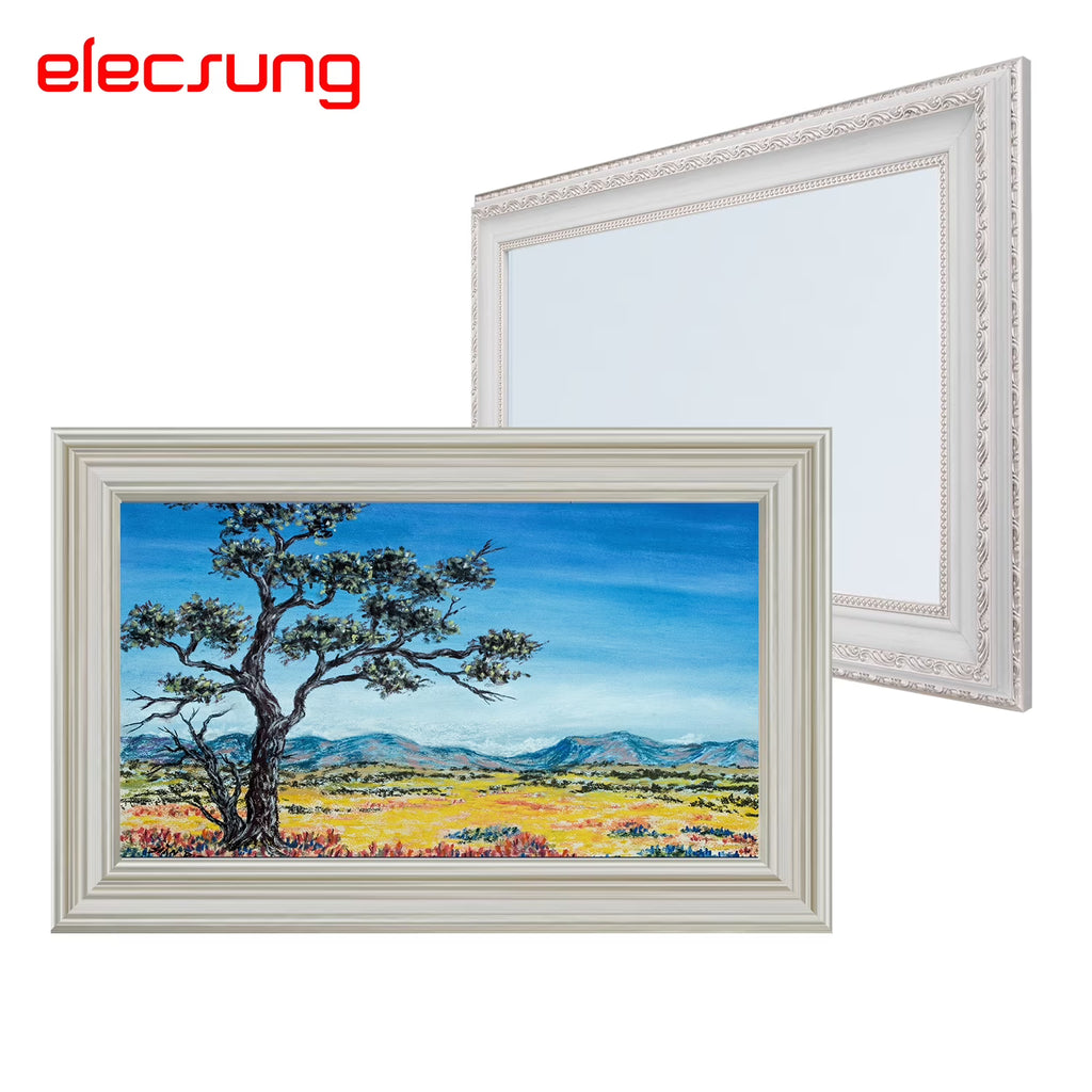 22" Smart Mirror TV with Antique White Frame P9997