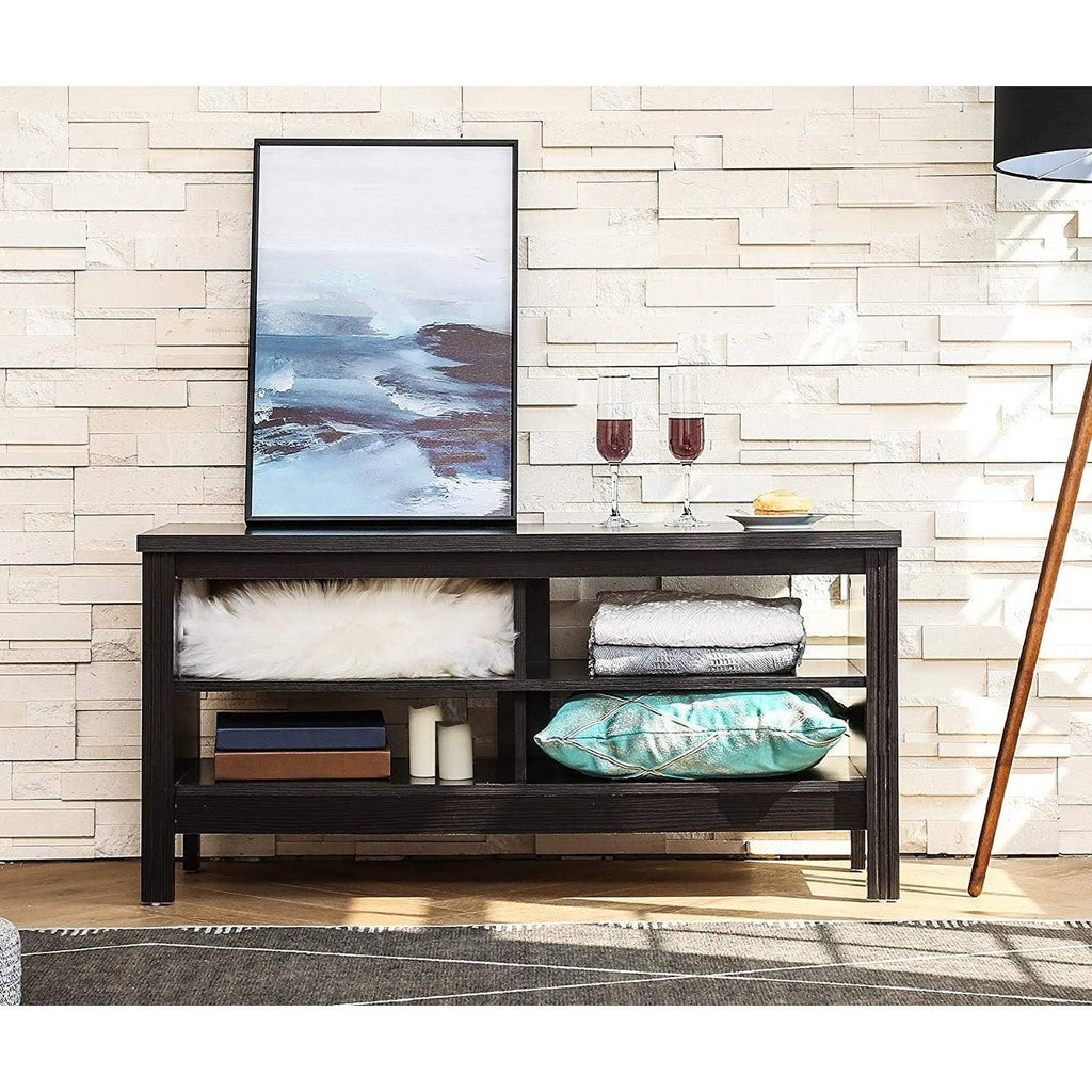 Black Farmhouse TV Stand Console Cabinet 43 inch A717