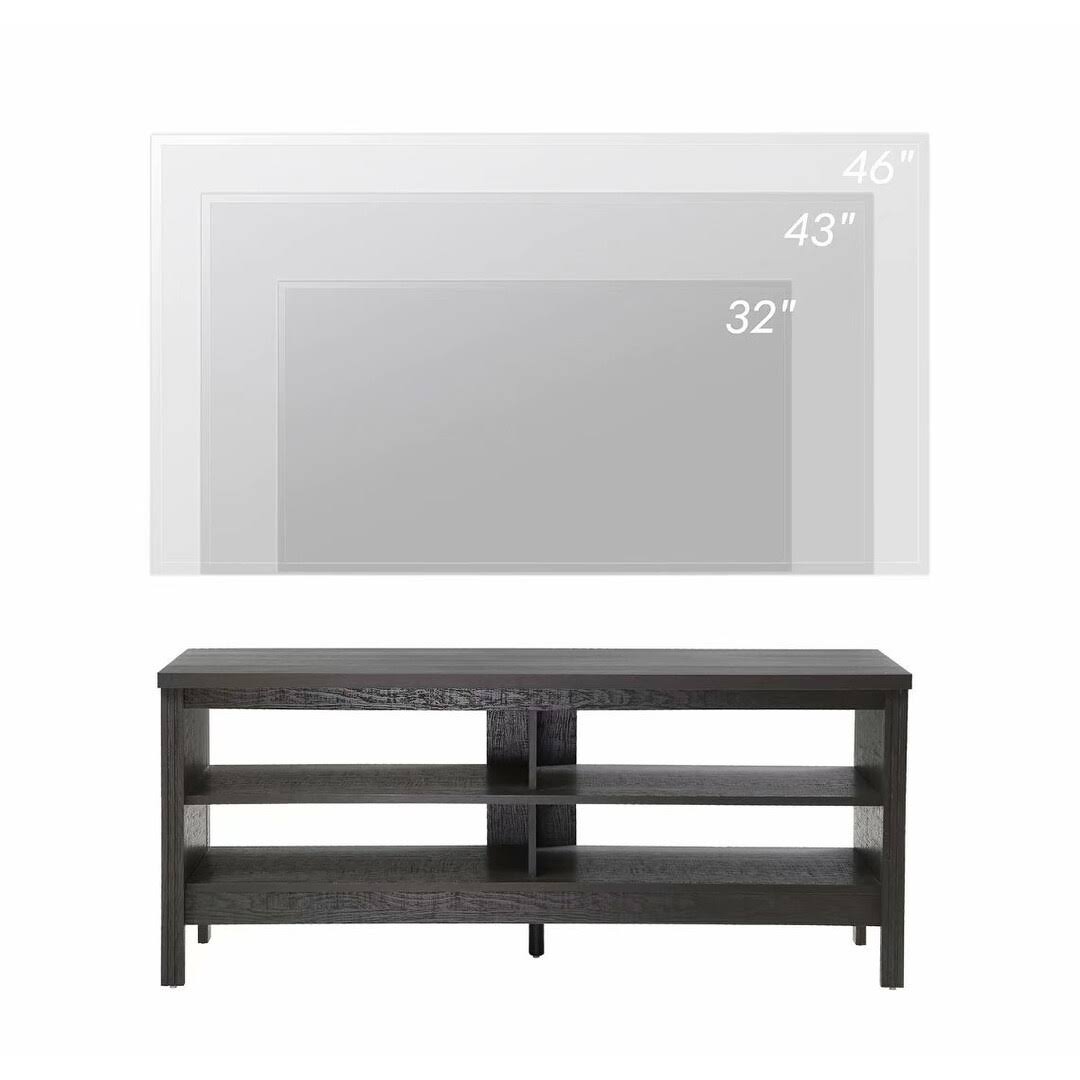 Black Farmhouse TV Stand Console Cabinet 43 inch A717