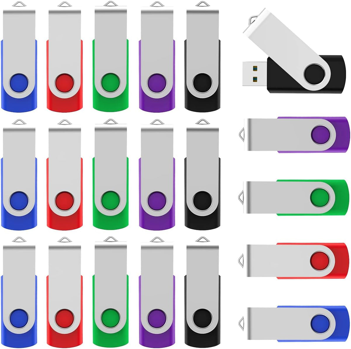 Black 4GB USB Flash Drive Pack of 2 C614