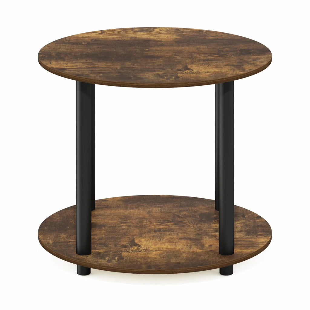 2-Tier Round Wooden Coffee Table A5802