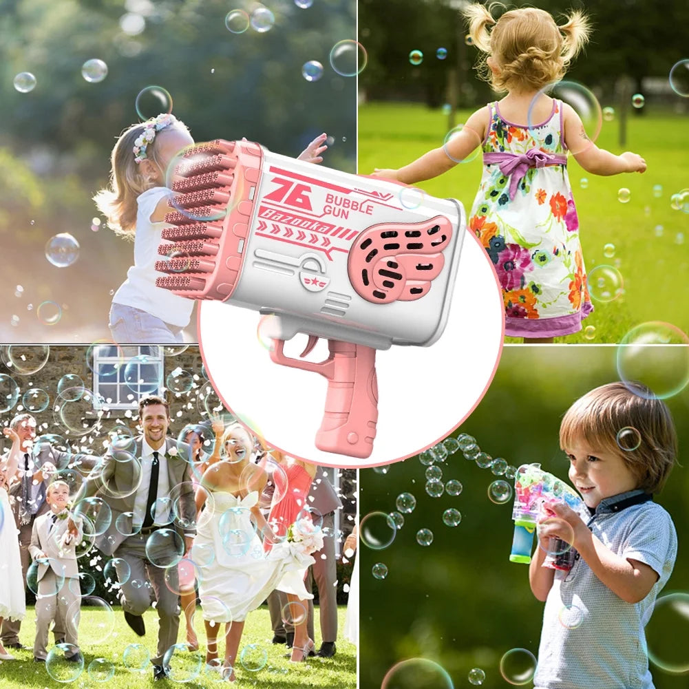 Pink Electric Bubble Machine X850