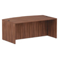 Modern Walnut Bow Front Desk Shell H1169