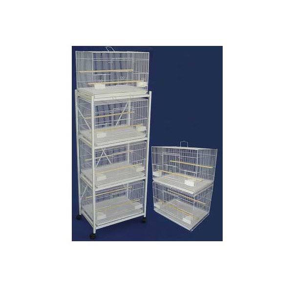 Lot of 6 Small Breeding Cages White R39135