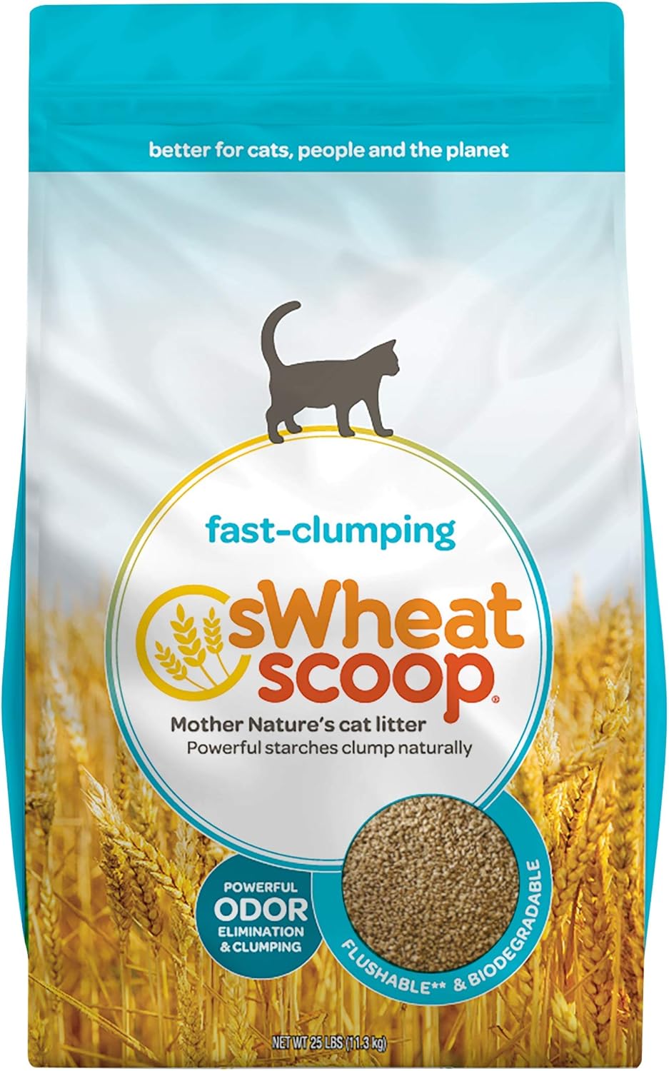Wheat-Based Natural Cat Litter Pack of 2 C77669