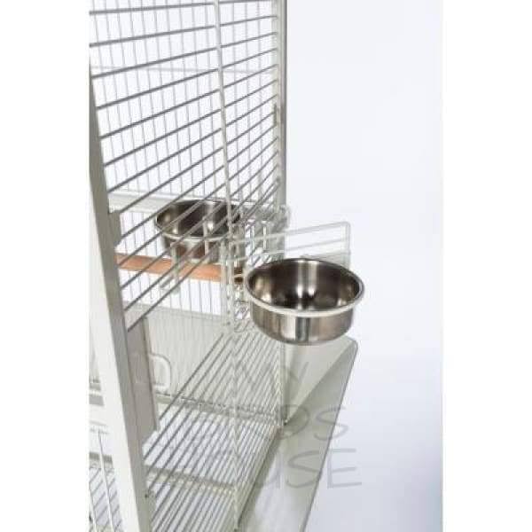 Small Pewter Bird Cage W2056