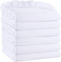 White Pack of 6 Deep Pocket Brushed Microfiber Fitted Sheets W626768
