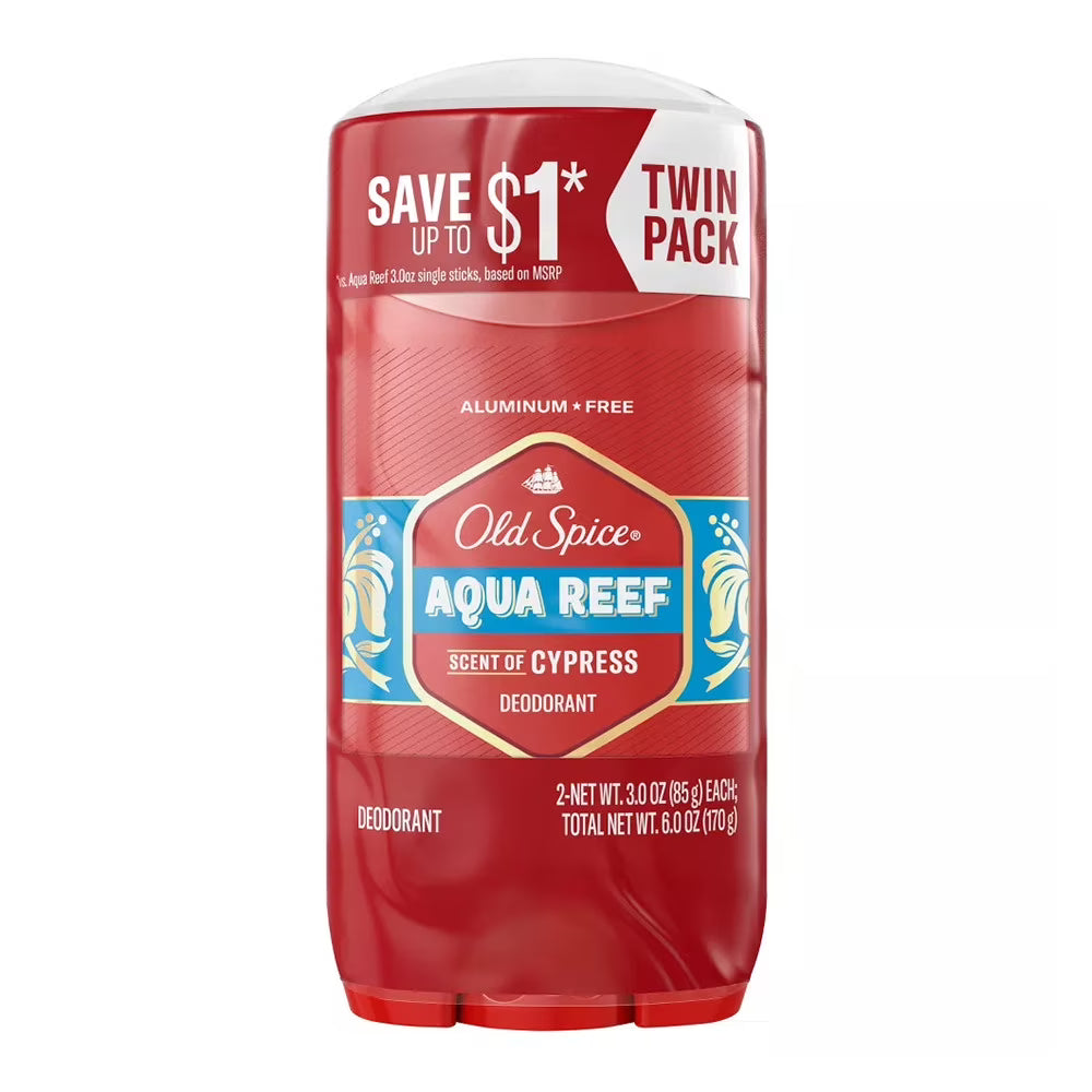 Aqua Reef Deodorant Twin Pack, 6 Oz, 2 Pack W4889