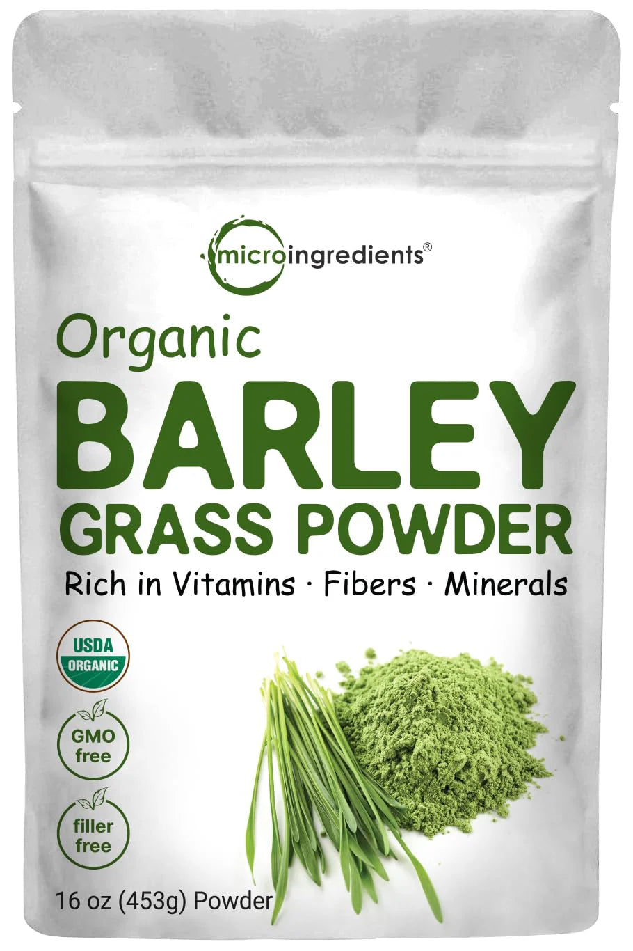 Organic Barley Grass Powder, 16 Ounces Q291947