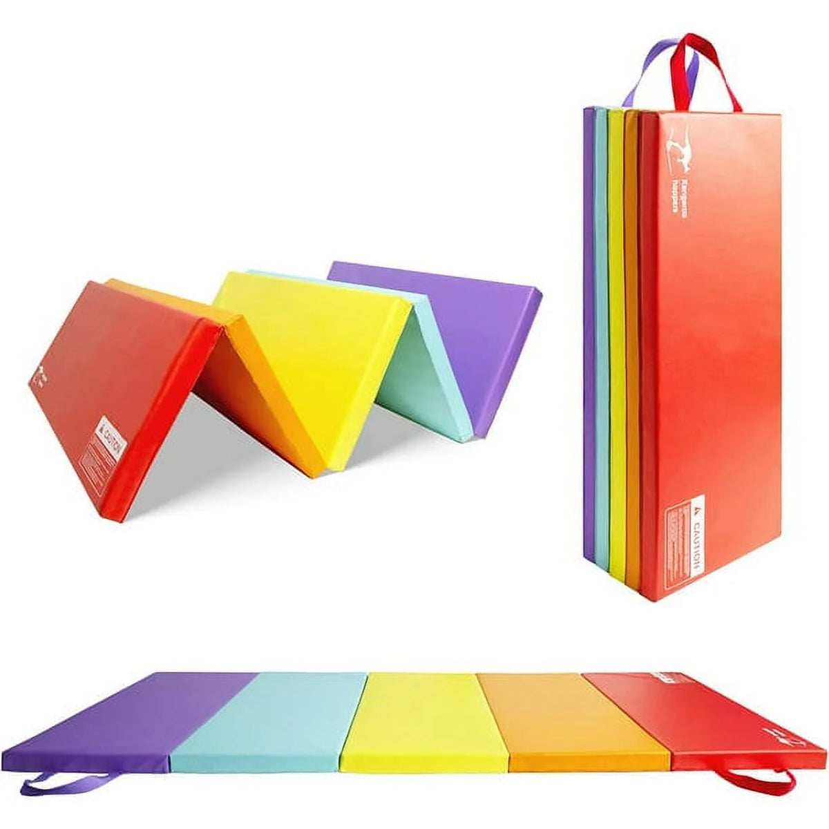 3' x 6' Kids Gymnastics Mat with Carrying Handles X75016