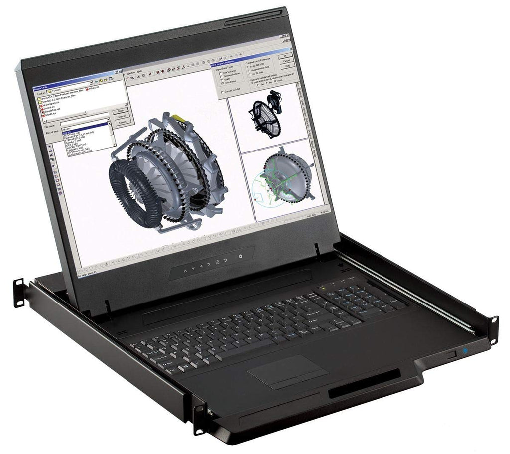 1U 19 Rackmount Monitor with 8 Port KVM Switch T817965