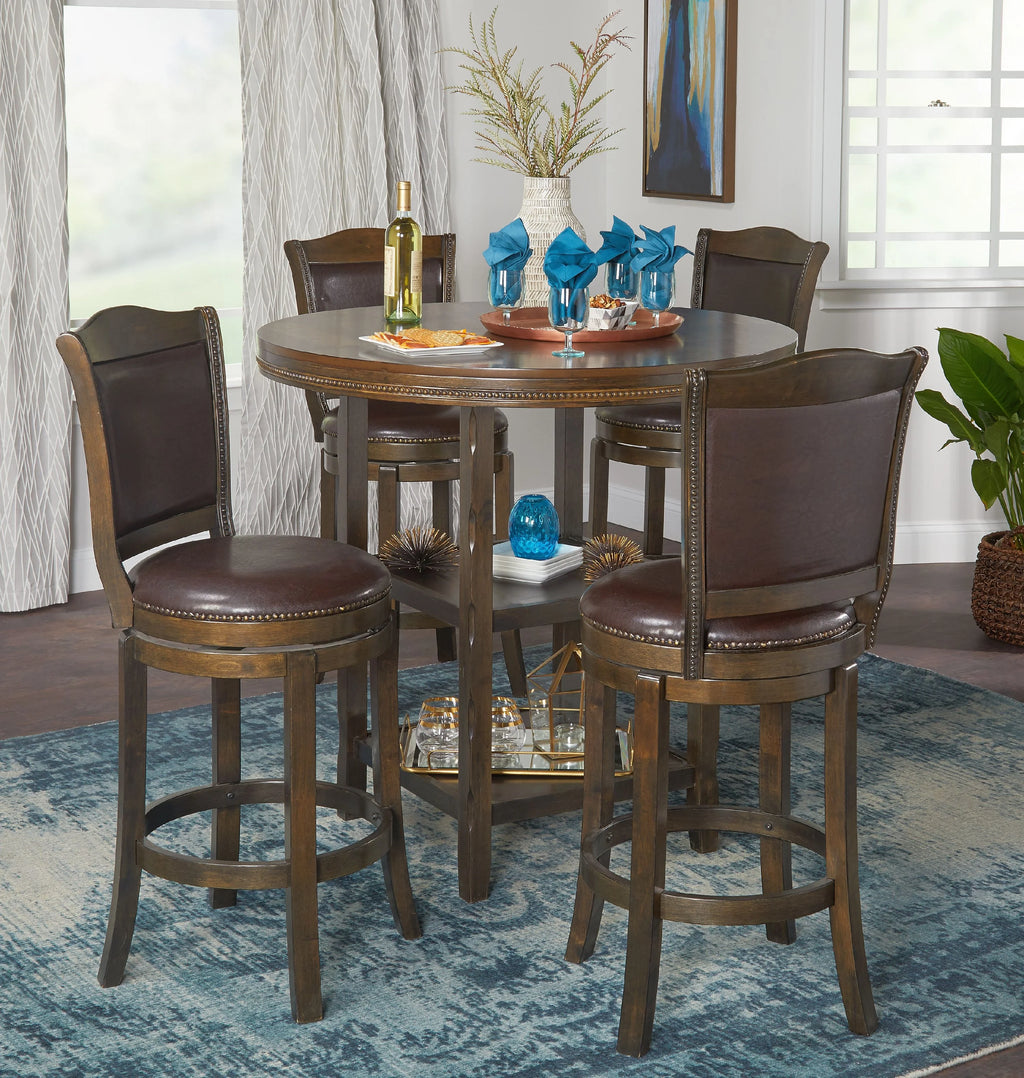 Brown 30" Set of 2 Barstools N9059