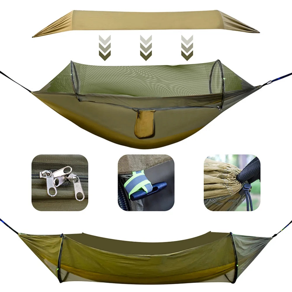 Waterproof Portable Hammock with Mosquito Net A426