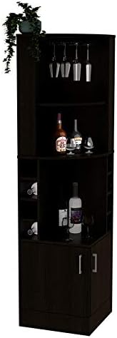 Black Corner Bar Cabinet J523027