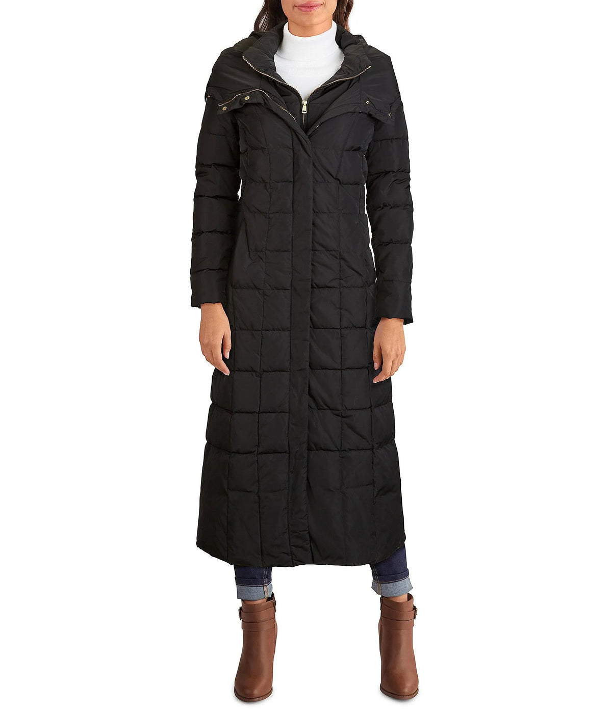 Black Maxi Puffer Coat M384