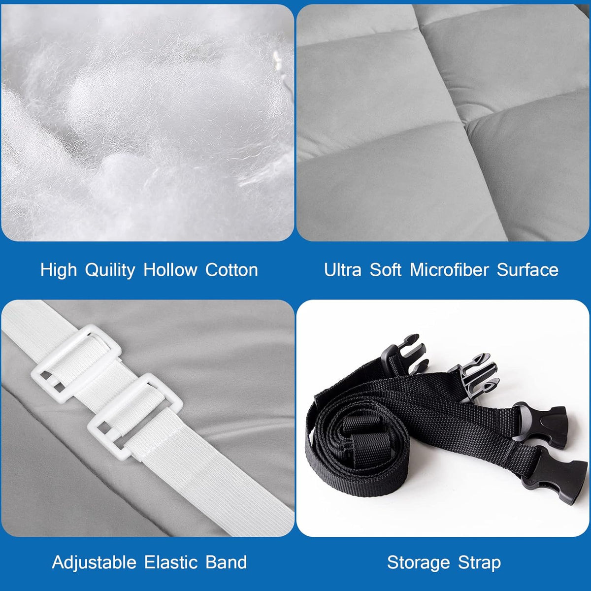 Cot Sheets and Camping Cot Mattress Pad Topper O950