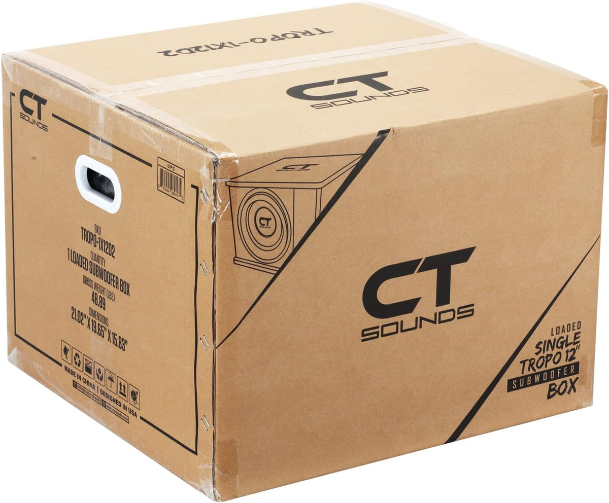 Single 12” 1300W Ported Car Subwoofer Box C255783
