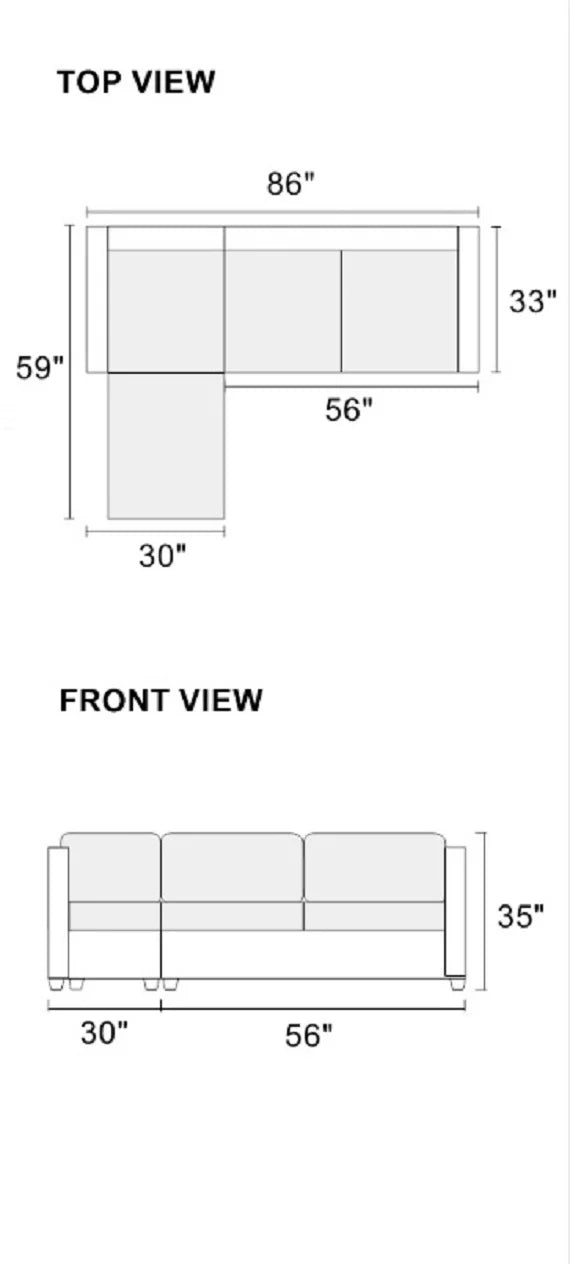 Blue Reversible Sectional Sofa Chaise O794