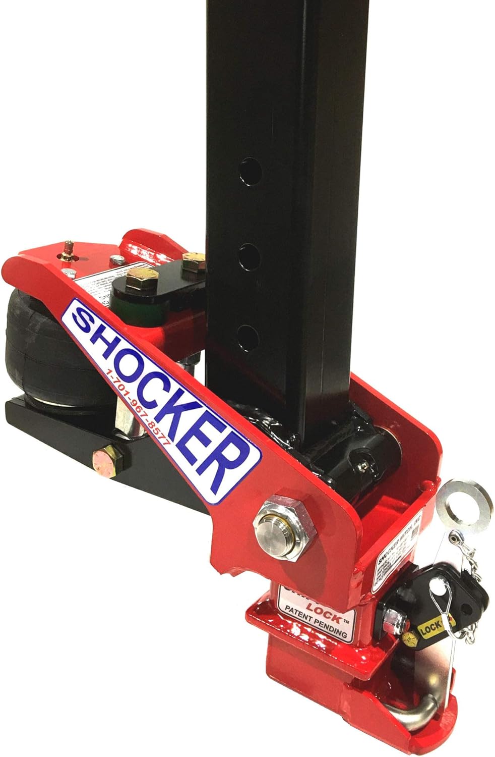 Gooseneck Air Hitch & Coupler, Square 3-15/16" StraightPin 30K SL E982241