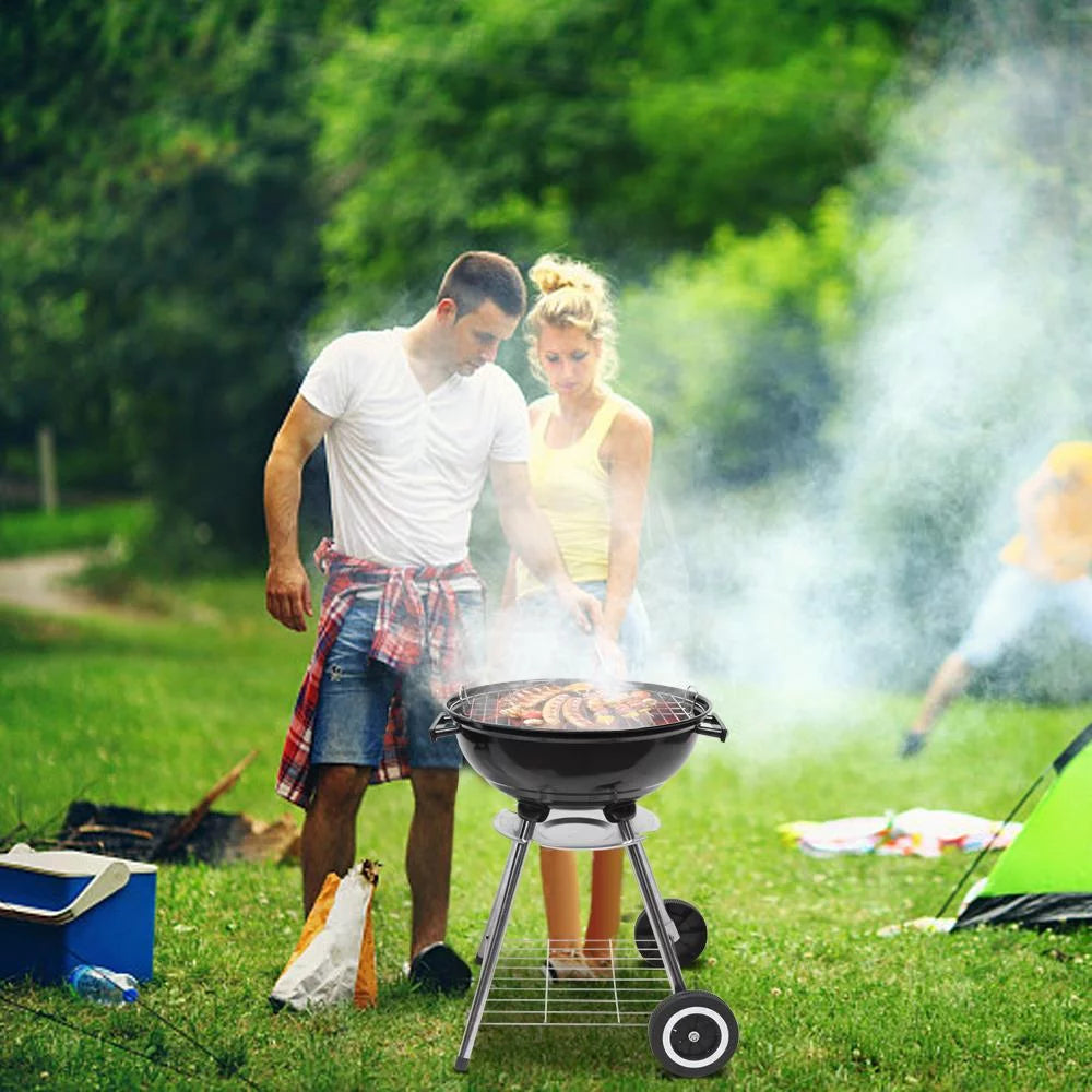 18" Portable Charcoal Grill with Wheels K41460
