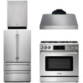 36 Gas Range, Range Hood, Microwave, Refrigerator, Dishwasher N572