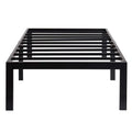 18-inch High Heavy Duty Black Metal Platform Bed Frame K15827