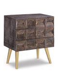 Mocha Brown 3 Drawer Cabinet P956