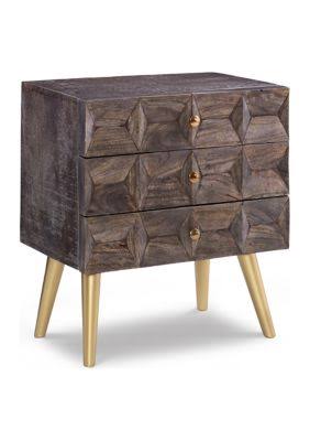 Mocha Brown 3 Drawer Cabinet P956