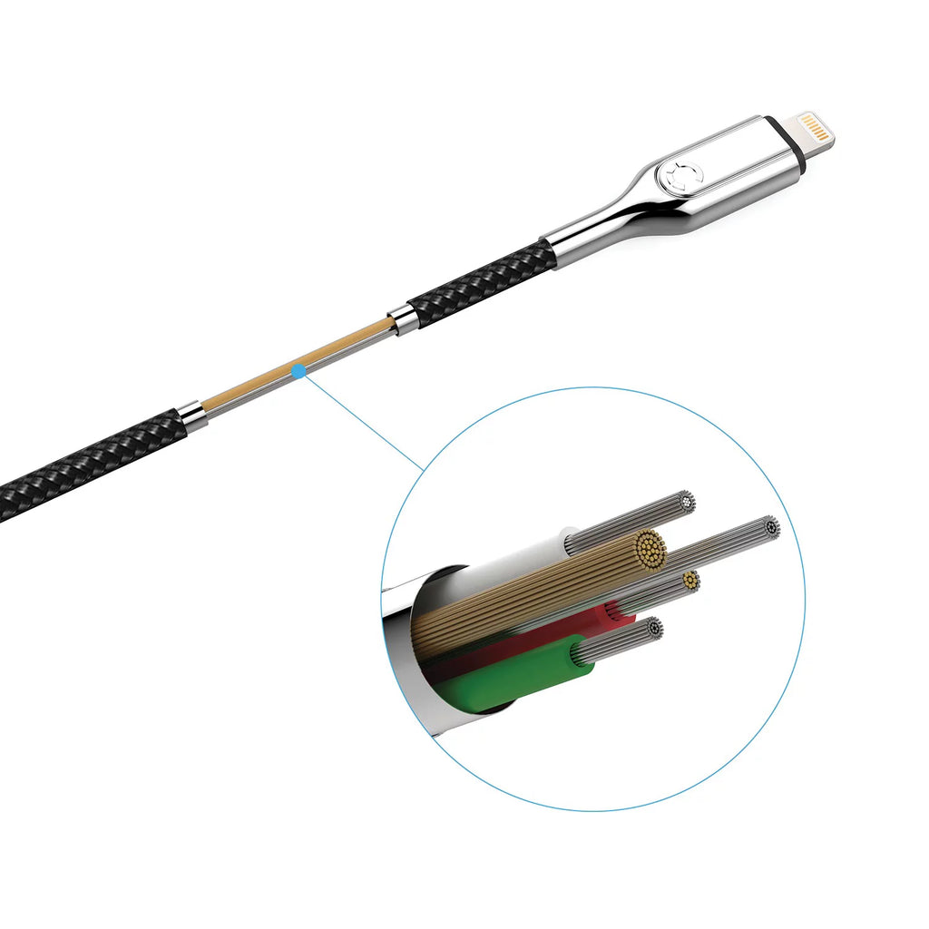 Armored Lightning to USB Charge and Sync Cable (9 Feet) G9286