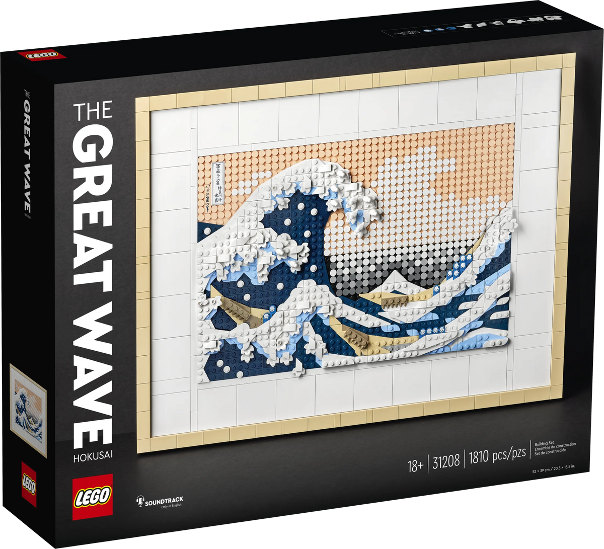 LEGO Art Hokusai The Great Wave 3D Japanese Wall Art E924