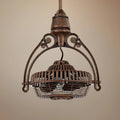 Rust Tilt-Adjust Cage Ceiling Fan Q14214