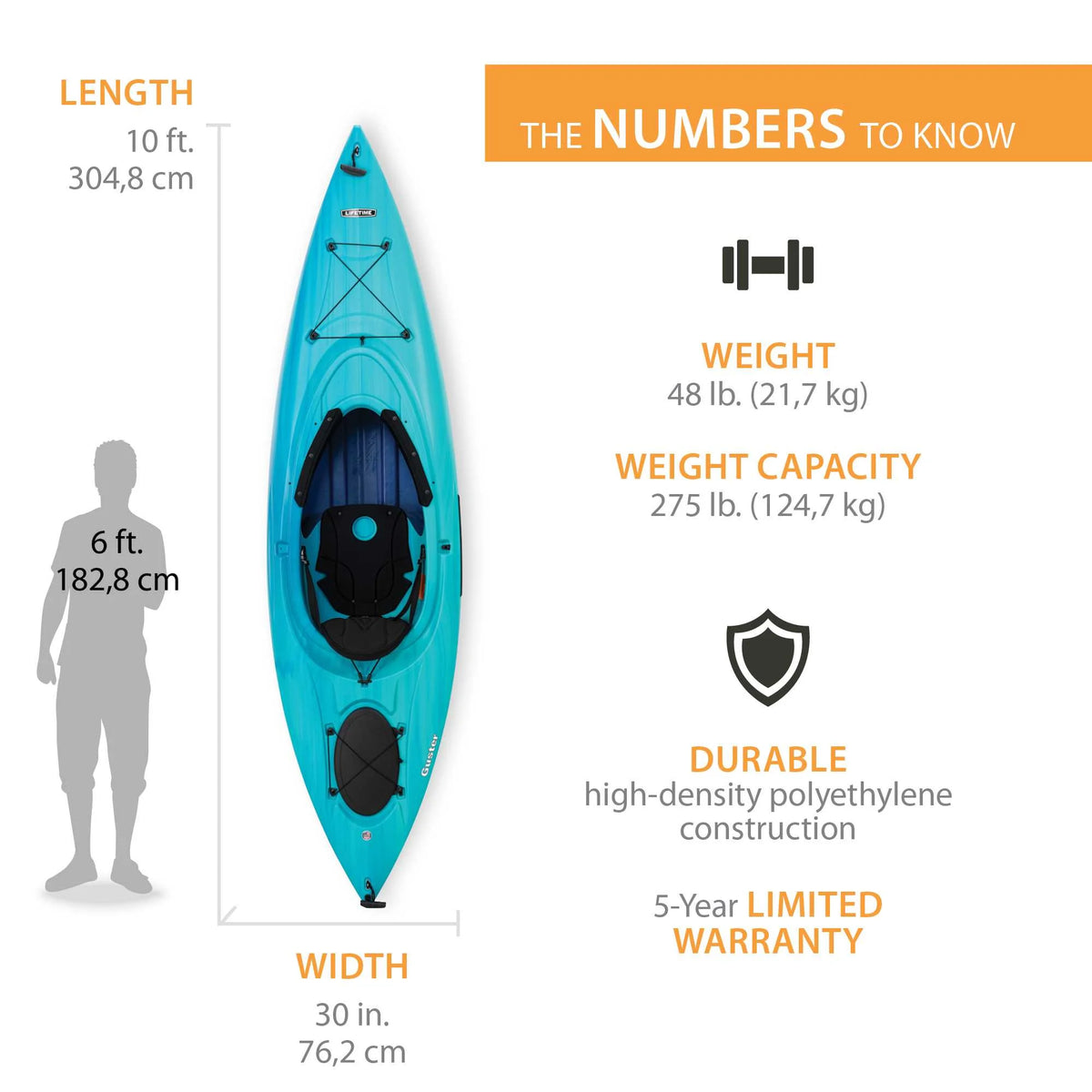 10 ft. Sit-Inside Kayak X4148