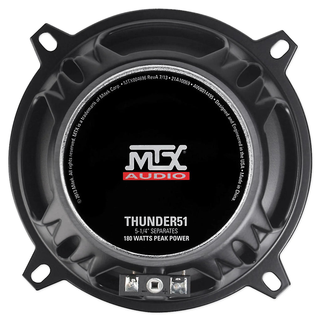 5.25" 360w Car Audio Component Speakers with Multi-Mount Tweeters J70750