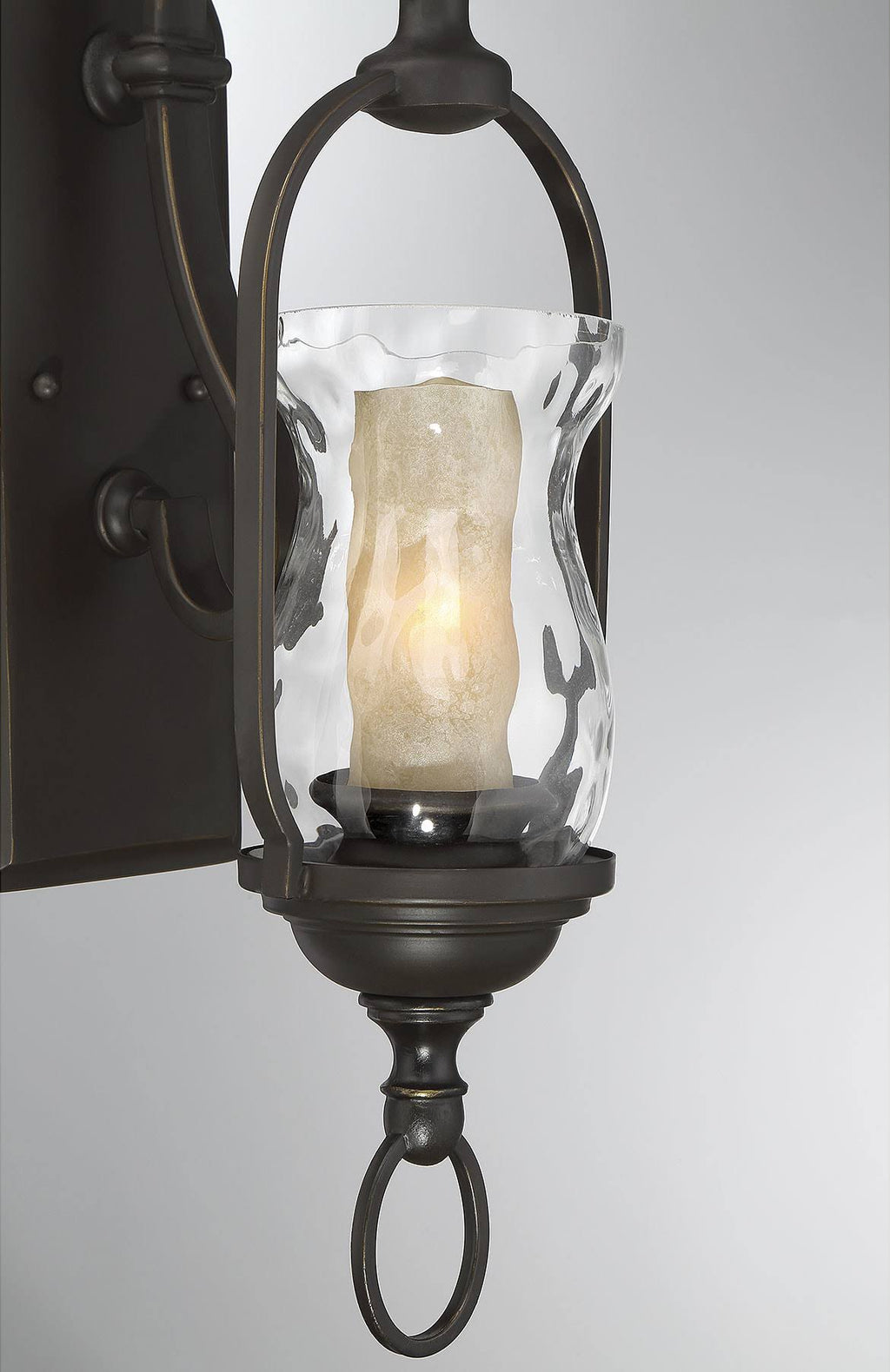 English Bronze 1-Light Sconce P13485