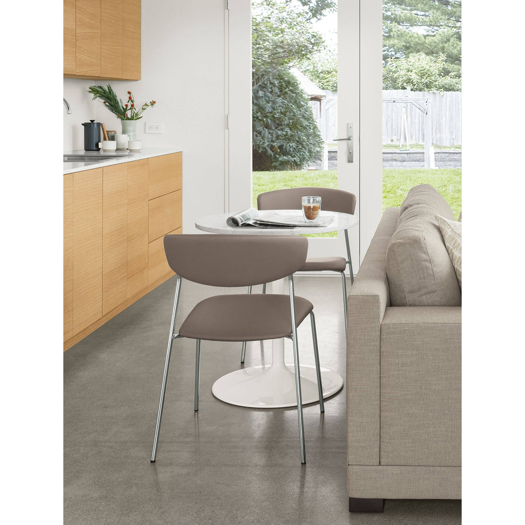 Modern Aria Round Table 27 Diameter in Grey B4666