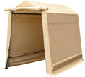 Gray Steel Metal Outdoor Storage Shed with Roll-up Zipper Door P8803