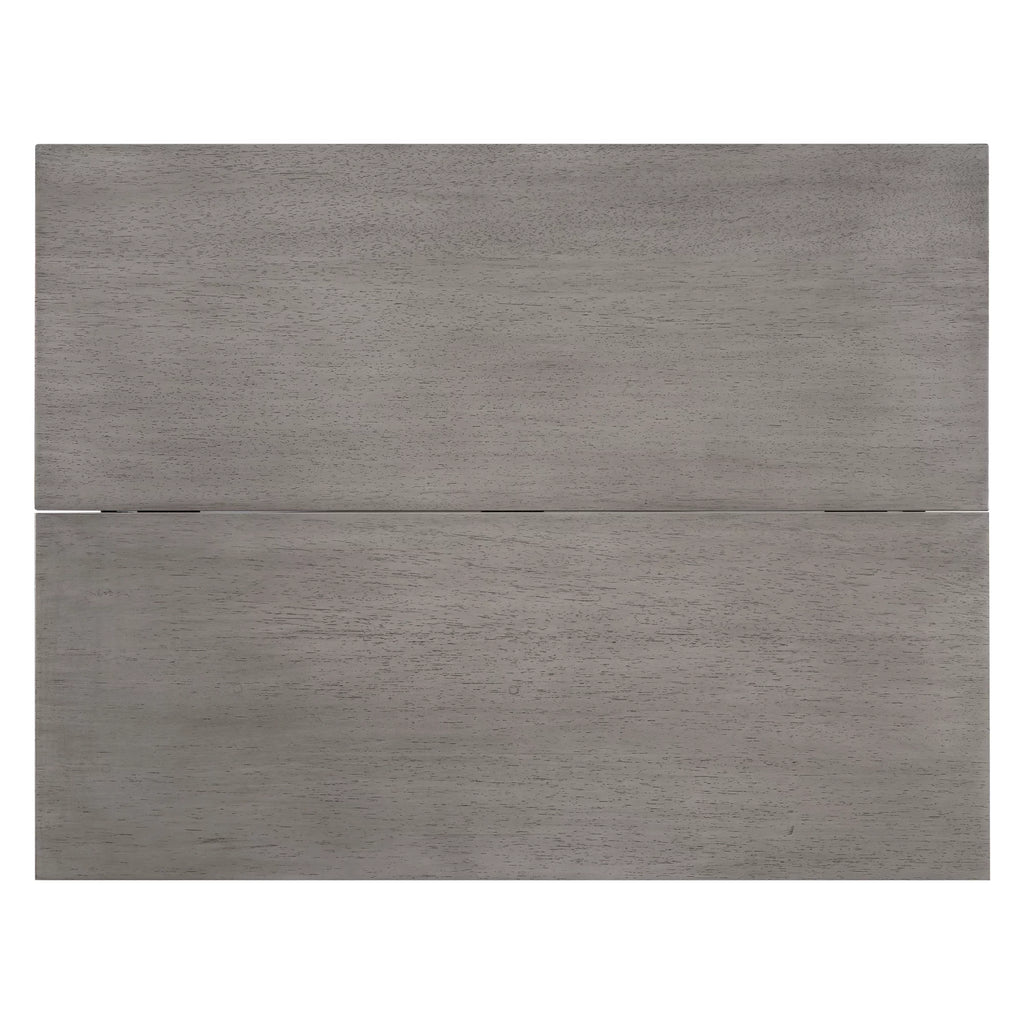 Gray Extendable Wood Dining Table with Drop Leaf I625