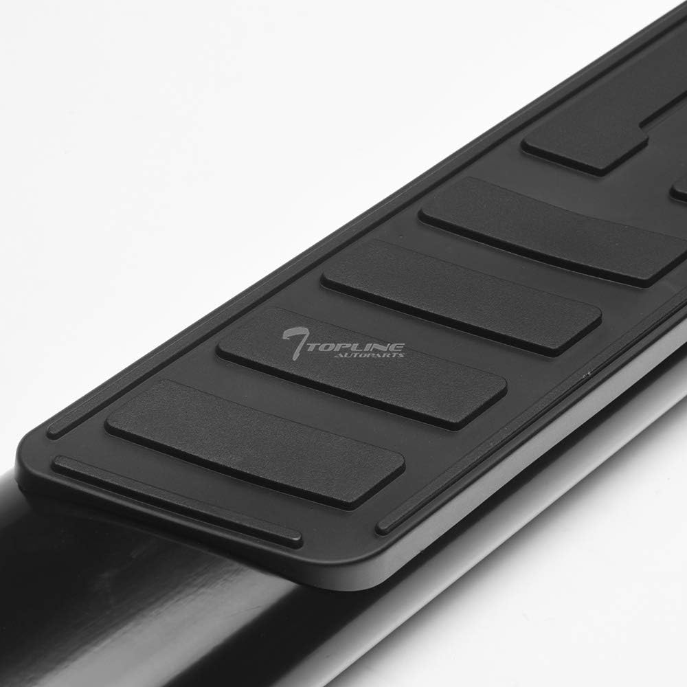 Oval Bent End Black Side Step Nerf Bars Running Boards A962580