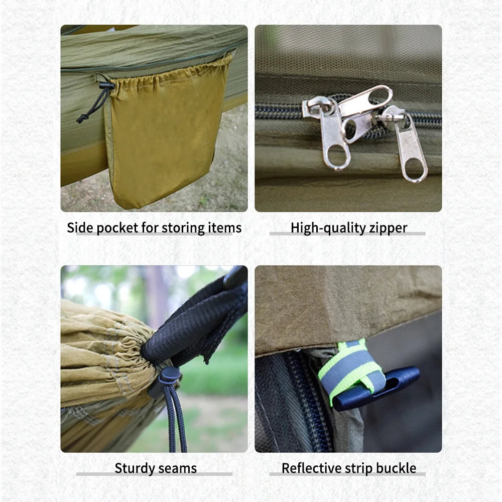 Waterproof Portable Hammock with Mosquito Net A426