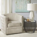 Cream Swivel Barrel Chair M8705