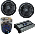2 Car Subwoofer Bundle with Amplifier & Amp Kit V646