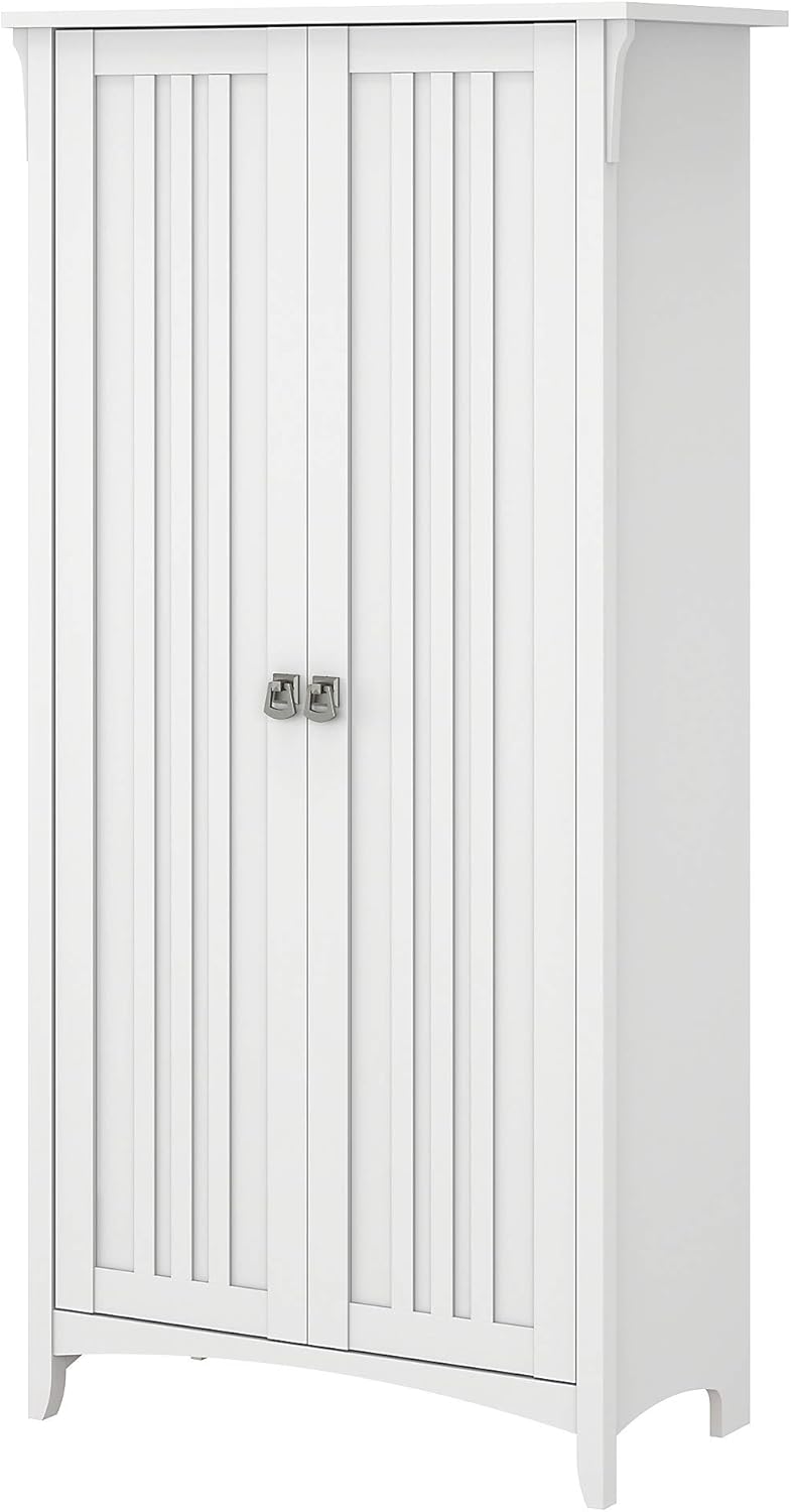 Cape Cod Gray Kitchen Pantry Cabinet with Doors T457760