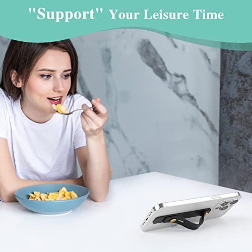 8 Pcs Phone Grip with Stand Phone Strap Holder J5797