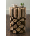 Round Teakwood Accent Table O25033