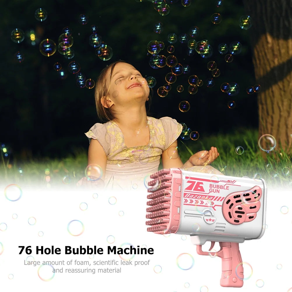 Pink Electric Bubble Machine X850