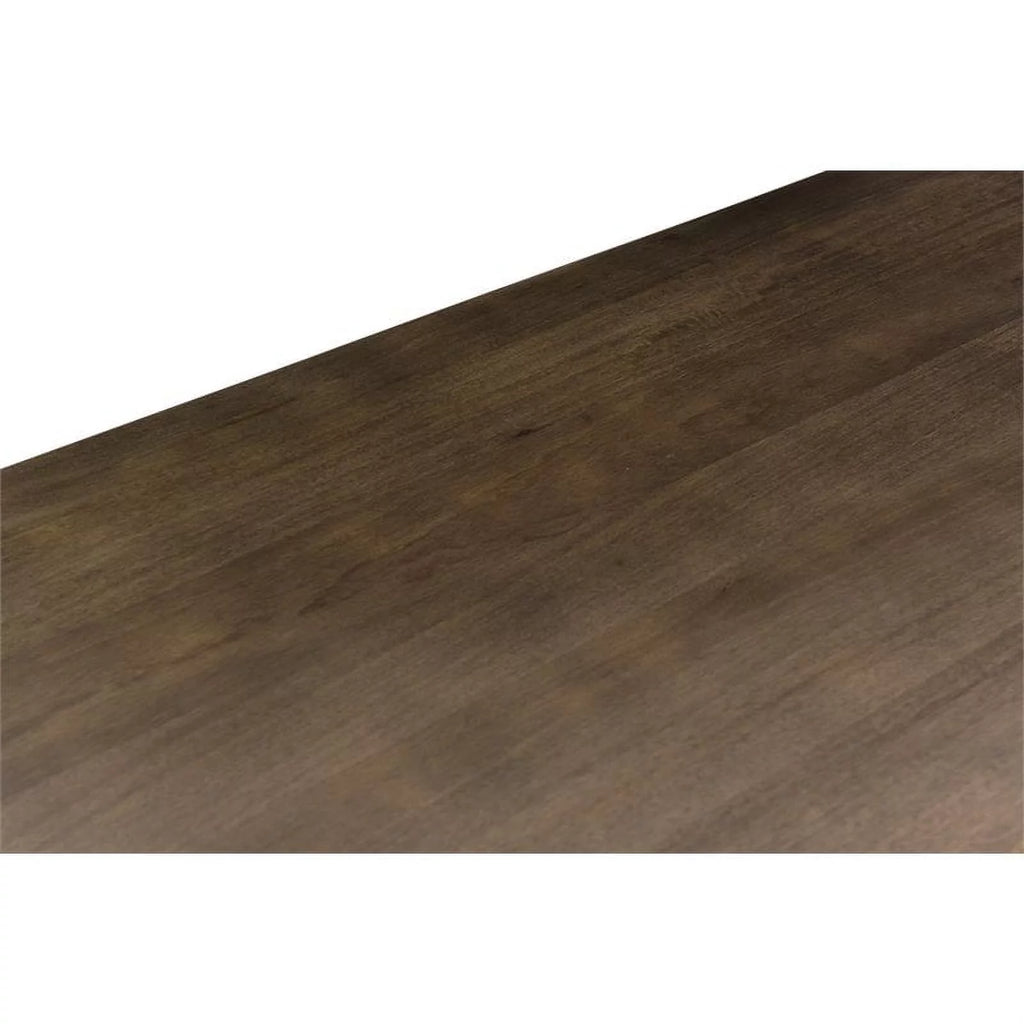 Solid Wood Double Pedestal Dining Table in Dark Brown Z5109