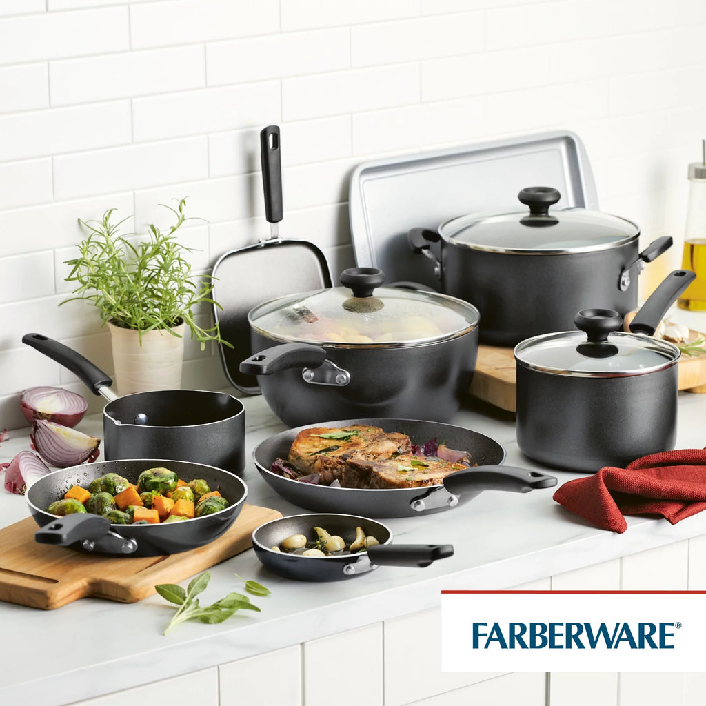 20 Pc Aqua Nonstick Aluminum Cookware Set G2620